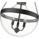 Clarra 3 Light 15.7 inch Matte Black Indoor Pendant Ceiling Light